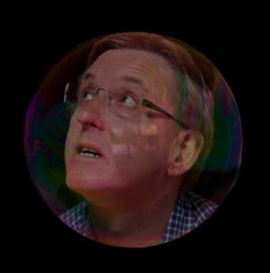 man in bubble